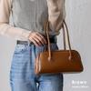 VITAFELICE Long Handle Mini Boston Bag Brown Women's Fashion Handbag
