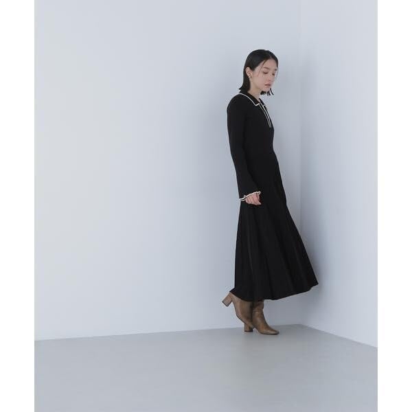 Natural Beauty Basics Skipper Bicolor Knit Dress (Beige/M)