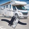 Camper Door Latch Handle Kit Left/Right Hand Handle RV Screen Door Latch Kit with Screws for Camper Motorhome Travel Trailer