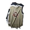 Fitness Vest Men's Summer Loose Training American Sports Wait Lifting Cotton Vest Men Hurdle Sleeveless T-shirt