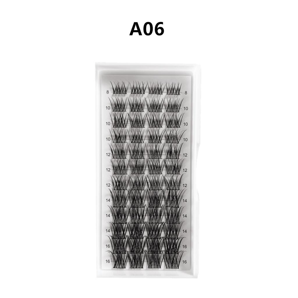 Natural Soft Self-Grafting Single-Cluster Segmented False Eyelashes Diy Eyelashes