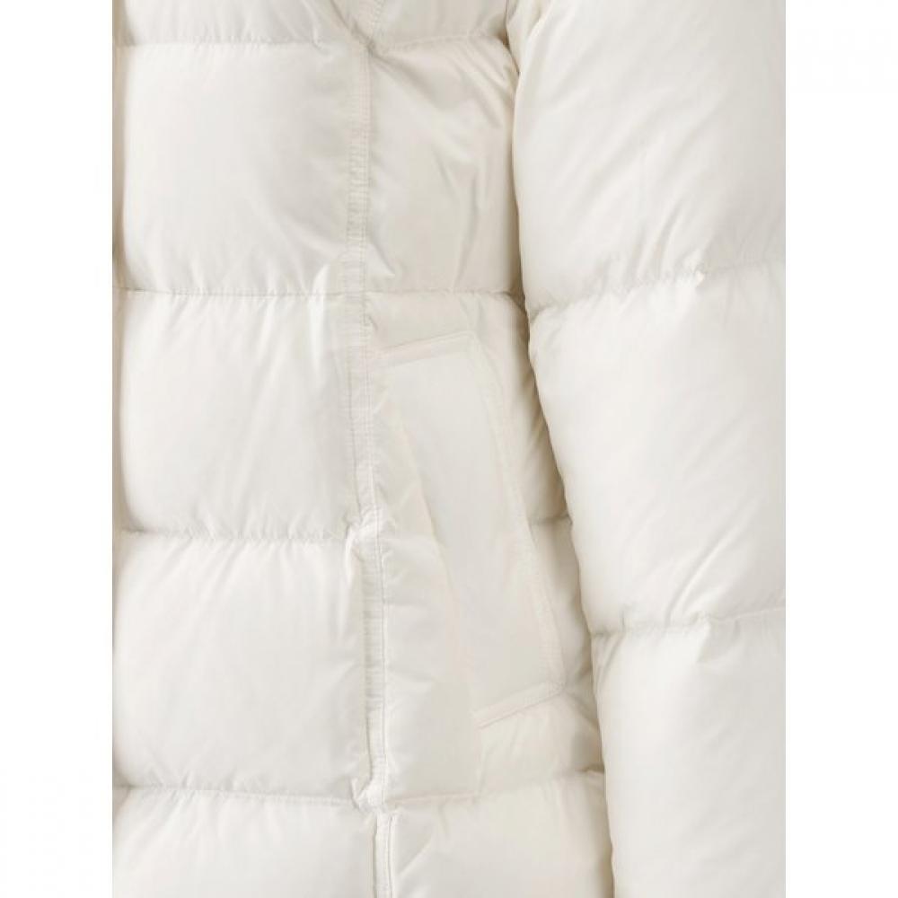 CC collect. Women S Fox Fur Belted Half Lightweight Down Cr c254pSg186