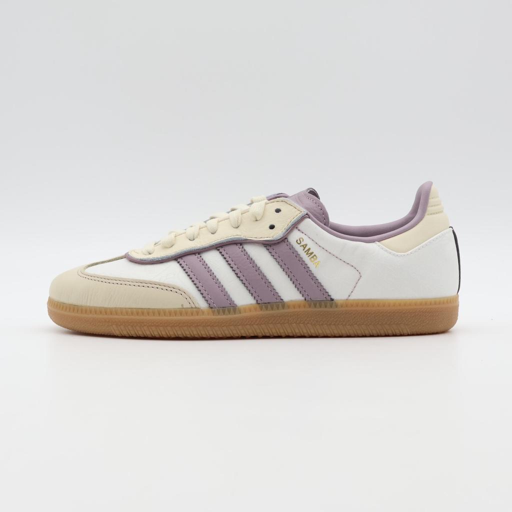 IE1417 Adidas Originals Samba OG Cream Gold Metallic Preloved Fig (Women's)