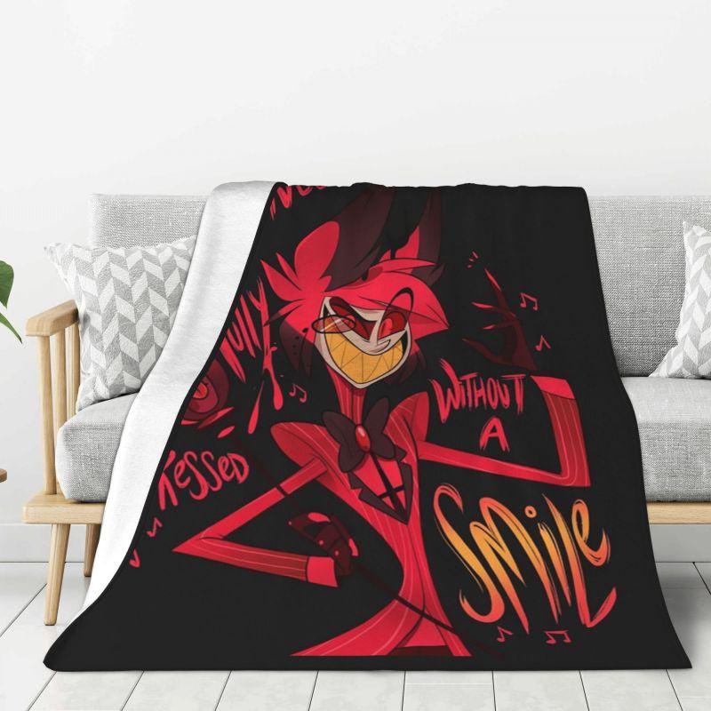 Custom Animated Anime Helluva Boss Blitzo Blanket 3D Printed Soft Flannel Fleece Warm Throw Blankets Car Bedding Sofa Bedspreads