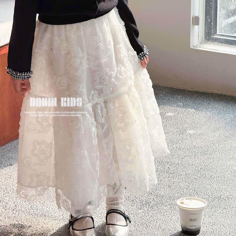

Girls Spring Fashion Elastic Long Princess Skirt 150