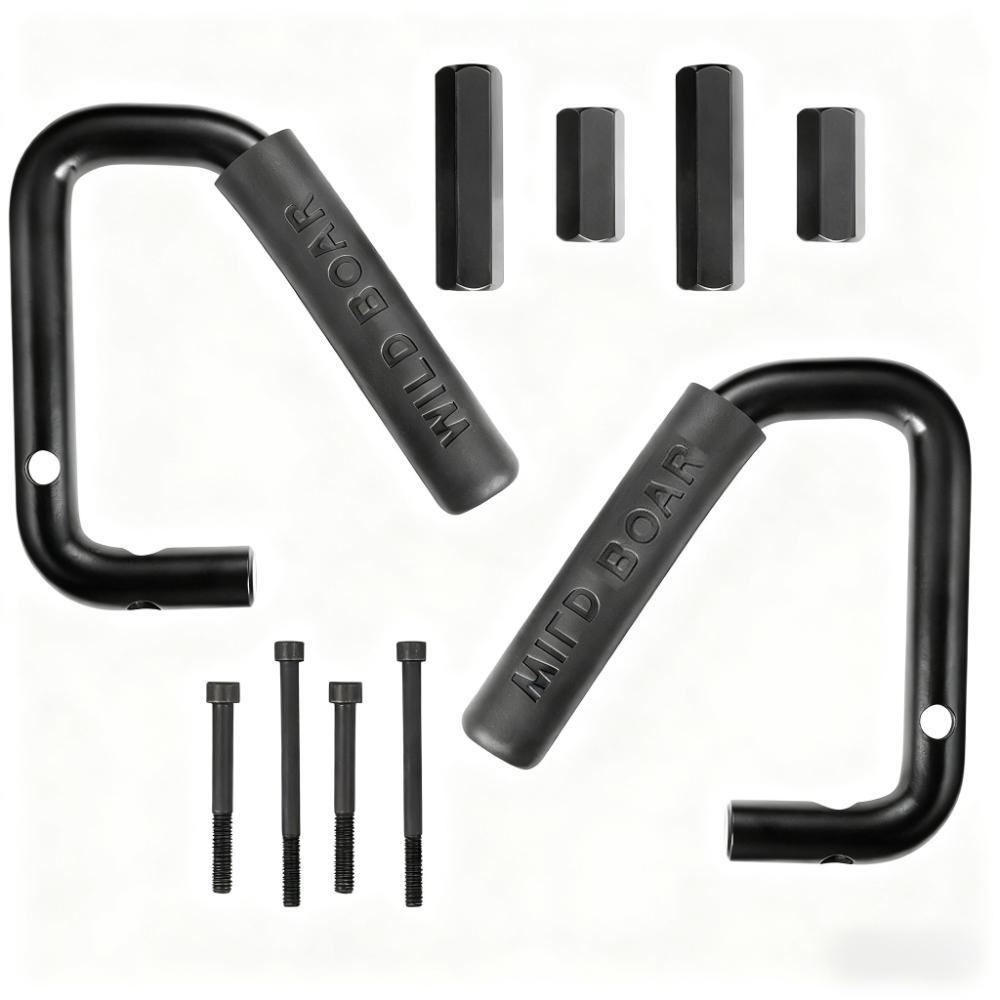 

Suitable for modifying Wrangler roof handles, aluminum front and rear handles, two/four door interior accessories чорний