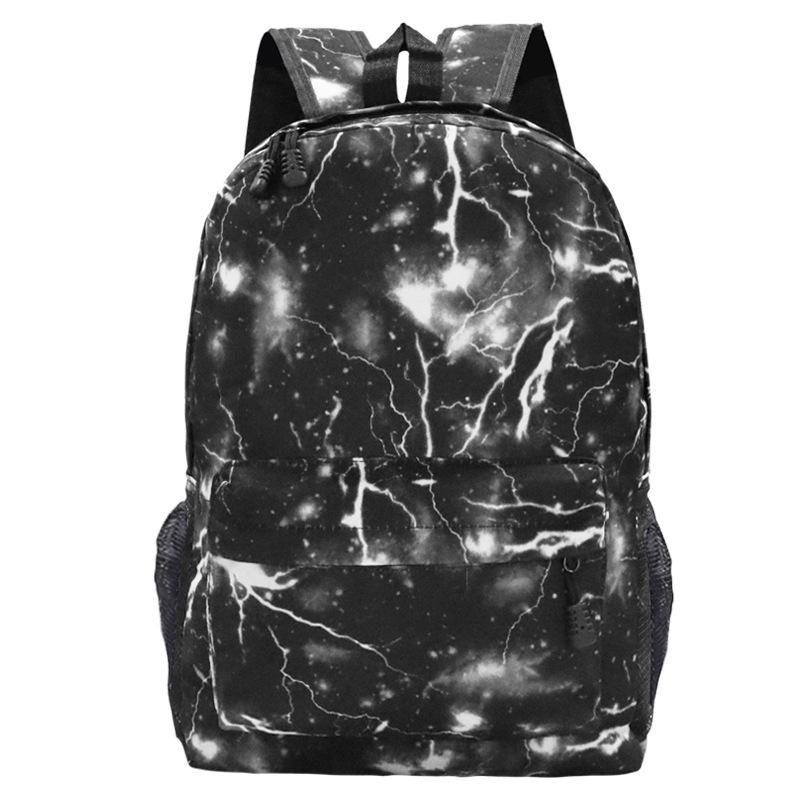 Youth multi-color backpack student schoolbag to print outdoor travel bag blank