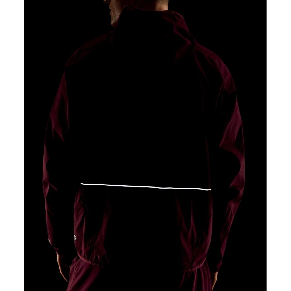 Lululemon Fast And Free Packable Jacket Burgundy Bay