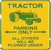Traktor Blechschild aus Aluminium