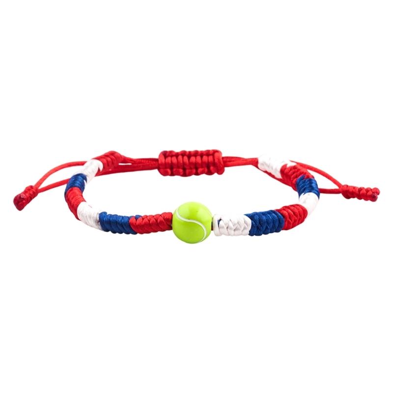 Comfortable Fit Sports Braided Bracelet for Any Occasions Featuring Adjustable Designs Football Tennis Cycling