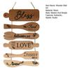 Bless The Food Before Us Kitchen Wall Decor Rustic Wooden Roped Hanging Sign Vintage Farmhouse Wall Art for Kitchen Dining
