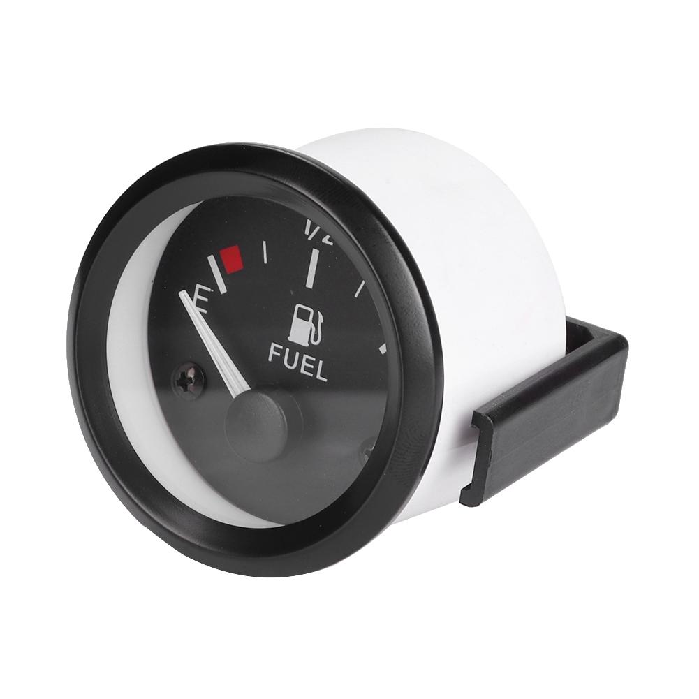 2 Inch 52mm Car Fuel Level Gauge Meter with Fuel Sensor E‑1 2‑F Pointer Indicator