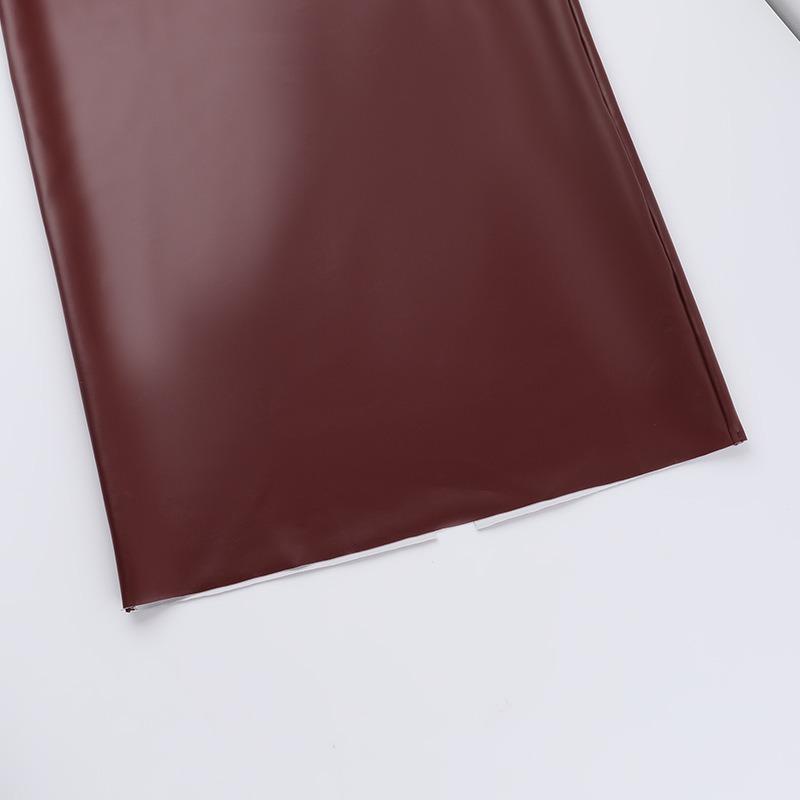 Abito da Donna Temperamento Moda Tinta Unita PU Pelle Imbottito Sexy Vita Stretta Cinturino Fianchi