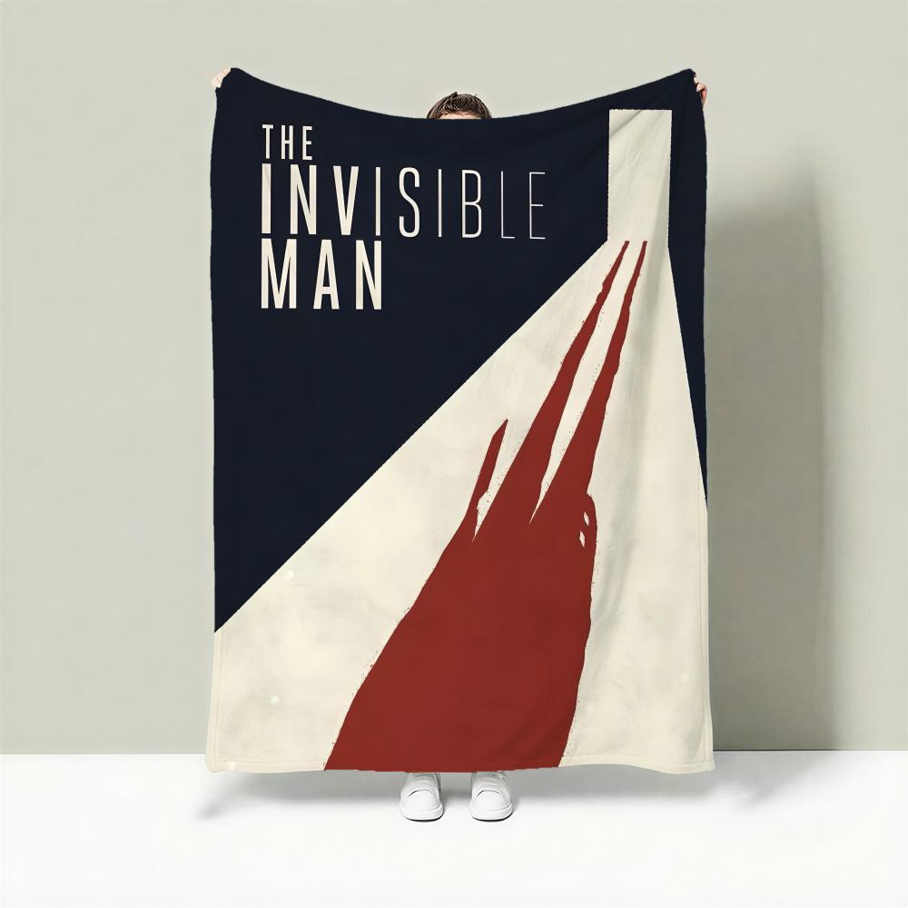 Movie T-The Invisible Man Throw Lightweight 240g Flannel Blanket Soft Skin-friendly for Summer Cooling 75X95CM