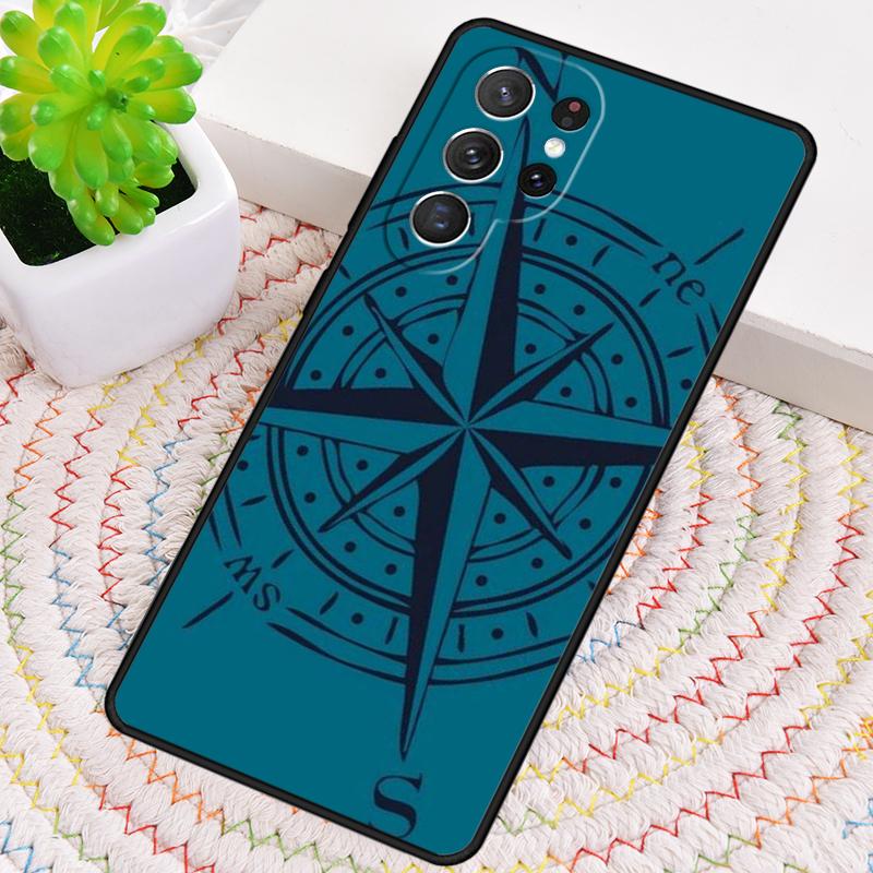 Compass Phone Case for Samsung Galaxy Note 10 Pro S26 Ultra S23 S24 FE S25 S21 S22 PLUS Shockproof Cove