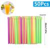 50-2000Pcs Beverage Spoon Straws Color Milkshake Smoothie Spoon Drinking Straw for Party Bar Birthday Supplies Wholesale