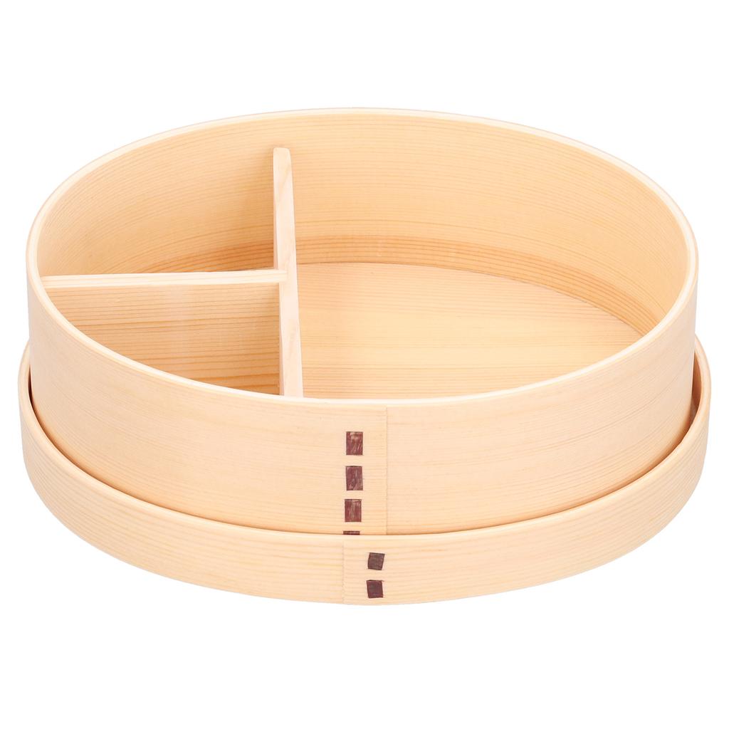 Wood Color Bento Box Oval Shape Sushi Lunch Box Food Storage Container for Student Adult