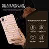 For iPhone 16e Phone Case Carbon Fiber Textured Electroplated TPU Back Cover