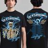 The Offspring Burning Bridge Skull Print Tee Classic Punk Rock Band Streetwear Casual Unisex Top For Fans