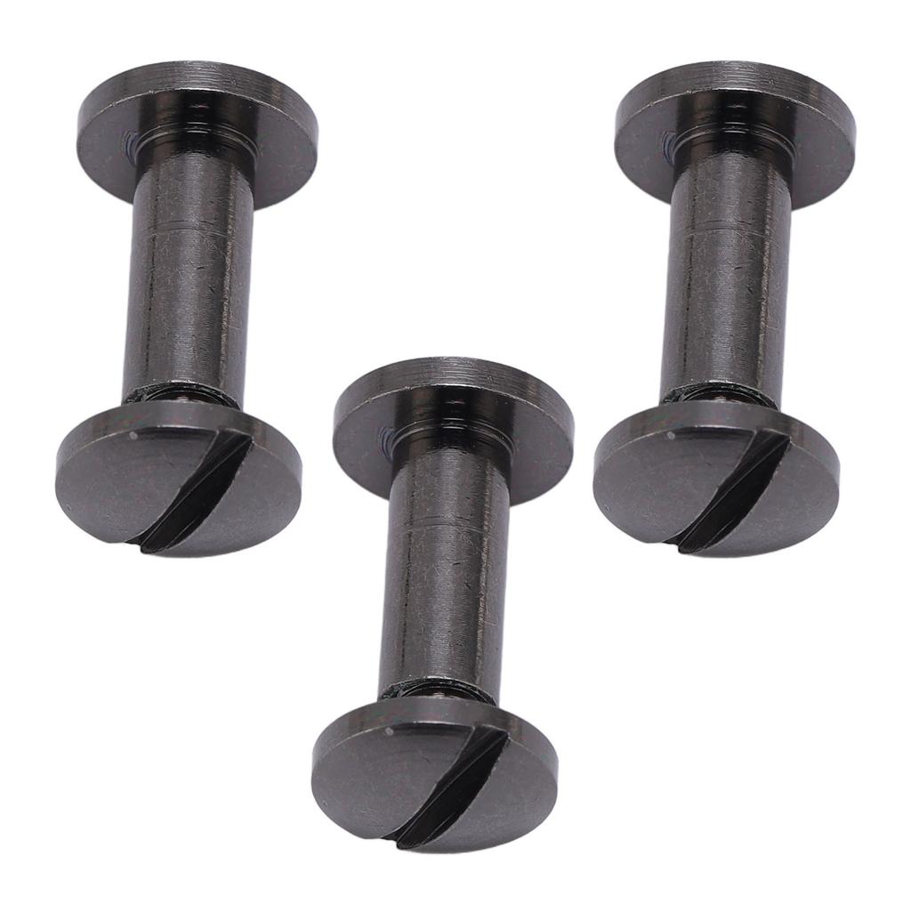 20 Set 8 X 10mm Binding Rivets Arc Slotted Screw Head Zinc Alloy 8 X 5mm Binding Screws for DIY PU