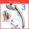 Portable 360 Degree Rotating Shower Head With Three Adjustable Modes For High Pressure Water Saving