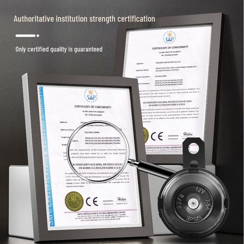 Universal Electric Car Horn: Waterproof, Loud, Suitable for Motorcycles & Tricycles