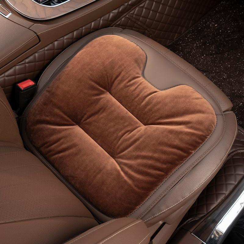 Car Seat Cushion Flannel Winter Warm Anti Slip Rear Seat Soft Pad For Volkswagen VW Golf 7 MK7 Golf 8 Mk8 Tiguan MK2 Polo Jetta
