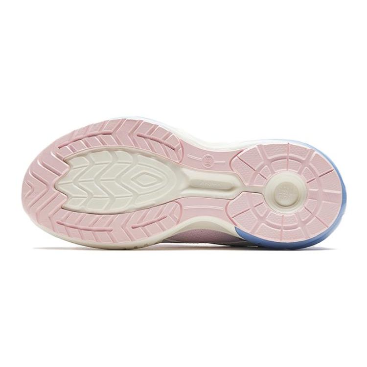 Anta Kids Energy Storage Lightweight Shock Absorption Low Top Running Shoes Kids Running Shoes Pink Blue 322415501-1
