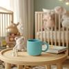 Color Kids 1PCS Silicone Baby Feeding Cup Single Handle Portable Water Bottle Pure Color BPA Free Baby Tableware Shower Gift