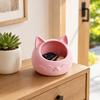 Porta-canetas Cabeça de Gato Impressa em 3D, Recipiente de Armazenamento Fofo para Mesa, Recipiente de Boca Larga para Miudezas para Chaves Canetas Pincéis de Maquiagem Pulseiras Anéis Colares