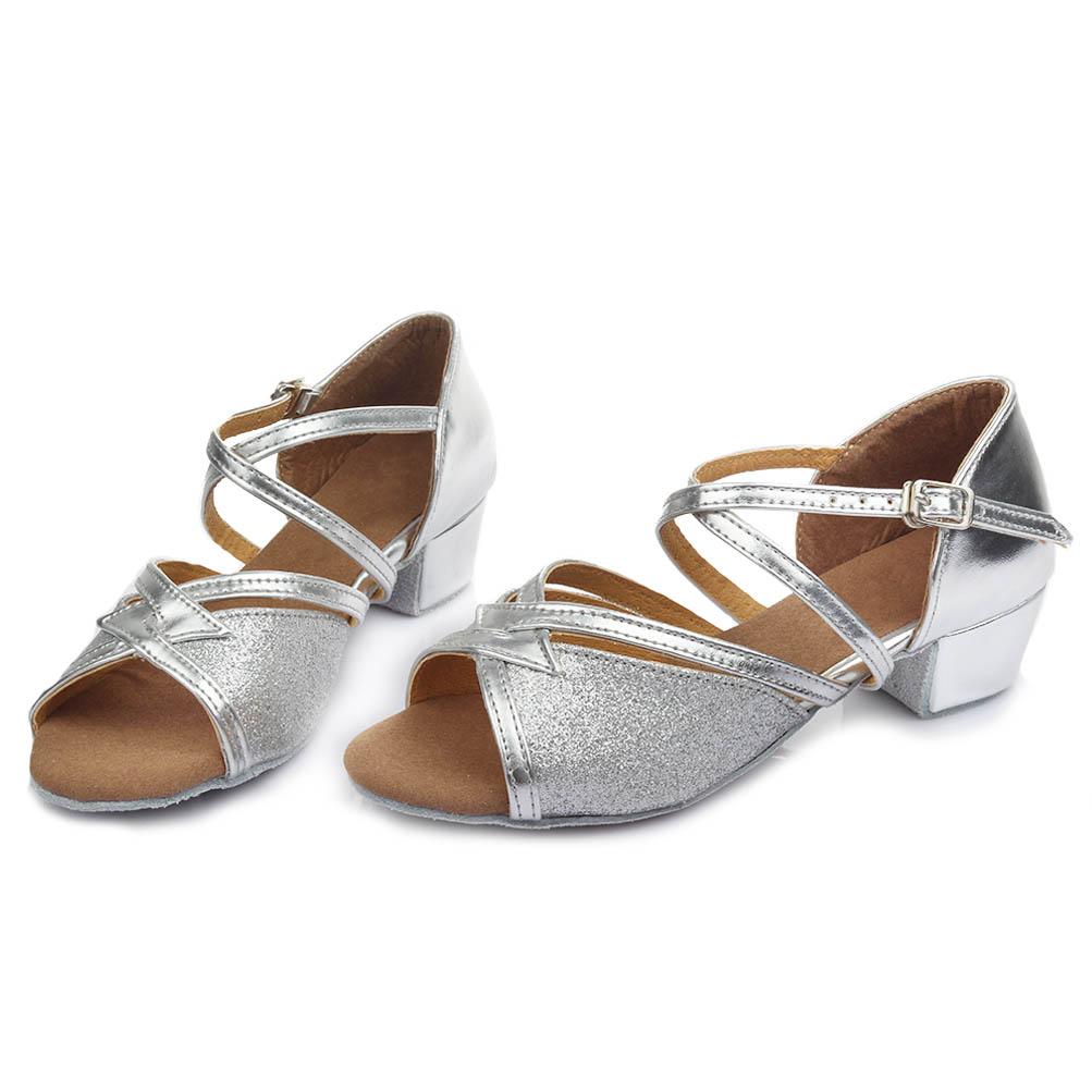 Damen-Ballsaal-Tanzschuhe, lateinamerikanische Tango-Salsa-Schuhe, niedrige Absätze, 3,5 cm