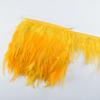 10Meters Leather Pink Rooster Neck Hackle Feather Trim Ribbon Pheasant Feathers Fringe For Crafts Plume Decoration Decor Plumas