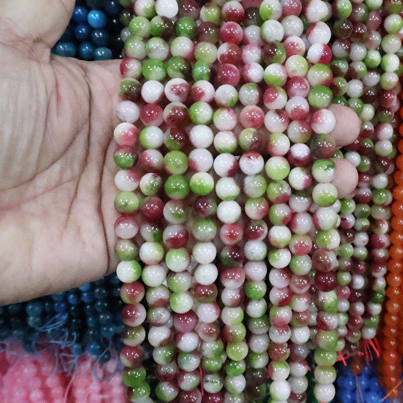 Optimized Colored Natural Stone Round Beads for DIY Jewelry Accessories