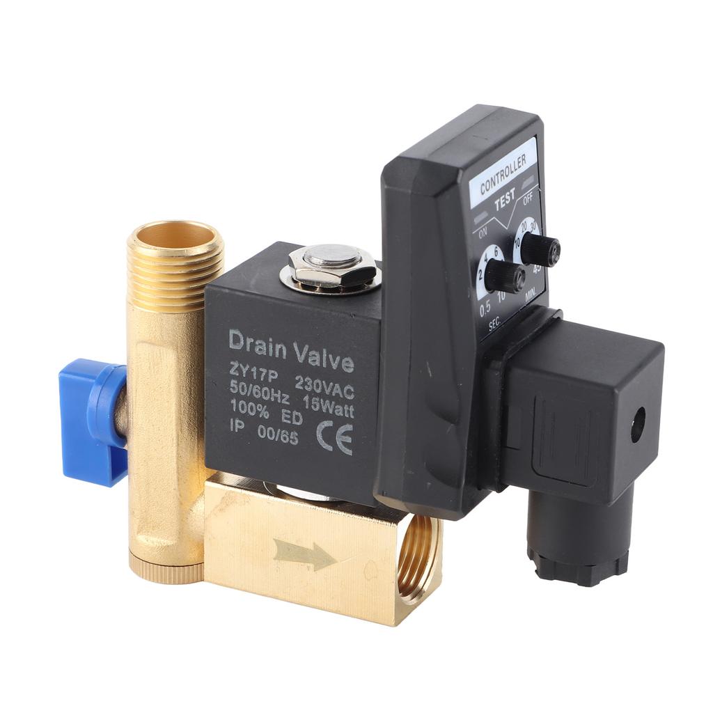 G1 2 DN15 Automatic Electronic Timed Drain Valve for Air Compressor Condensate (AC230V)