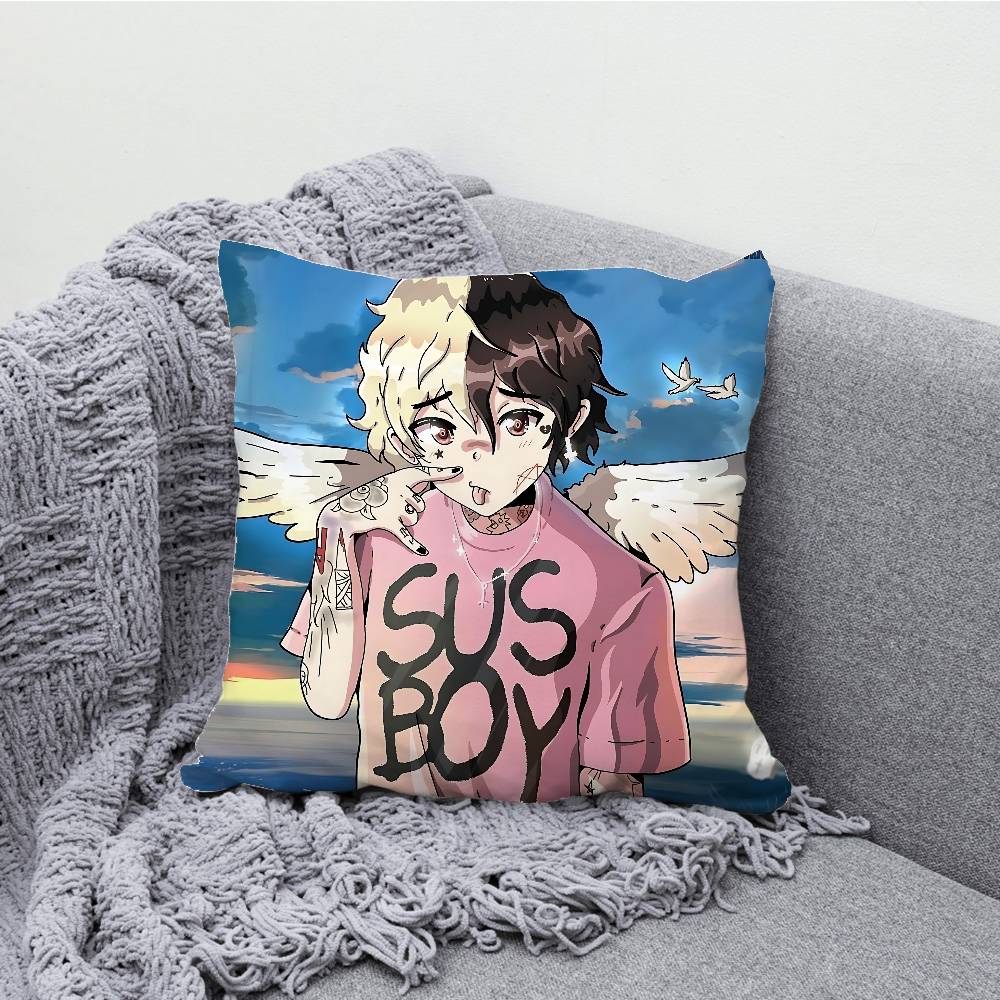 L-Lil P-Peep Наволочка с принтом Полиэфирное волокно 40x40 см Декоративная наволочка для дивана 30cmx30cm