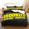 Broklyn-Nine-Nine Beding Set Einzelbett Twin Ful Quen King-Size Abmessungen Abmessungen Bettwäsche-Set Aldult Junge Jungen Schlafzimmer Bettbezug-Sets 3D-Druck