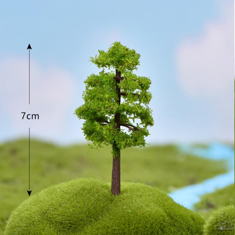 Mini Cherry Blossom Bonsai: Artificial Green Plant Decoration for Micro Landscapes.