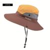 Women's Dual-Tone Sun Hat with Ponytail Hole - Breathable Mesh Waterproof Wide Brim for Beach & Fishing for Spring, Summer