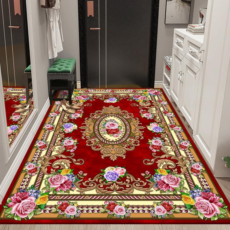 

Новый коврик для входной двери в китайском стиле, украшение для дома, гостиной, спальни, коврик для ног с принтом, нескользящий ковер для крыльца 50*80cm