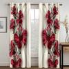 Vintage Floral Fashion Print Curtains, Rod Pocket Curtains, Bedroom, Study, Living Room Decorative Curtains, Can Be Customized