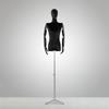 Korean Style Black Off-Shoulder Women's Half Body Mannequin with Right Angle Shoulder and Full Body Display Stand