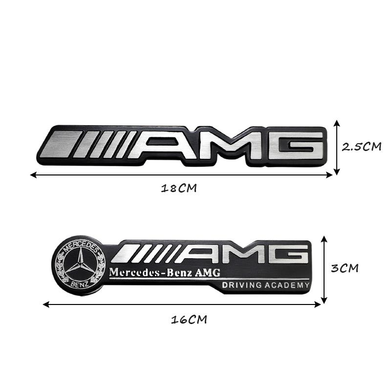 GLC GLB 1Pcs Aluminium Metal Stickers Car Body Trunk Decal For Mercedes Benz AMG W206 W204 W205 W212 W213 W221 W222 W223 W251 W