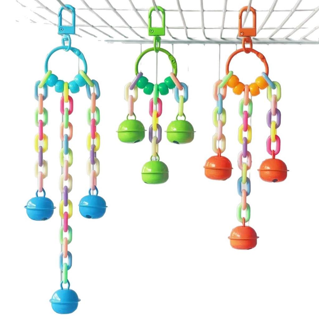 Acrylic Parrot Cage Decoration Chew Toy for Cockatiels and Budgies
