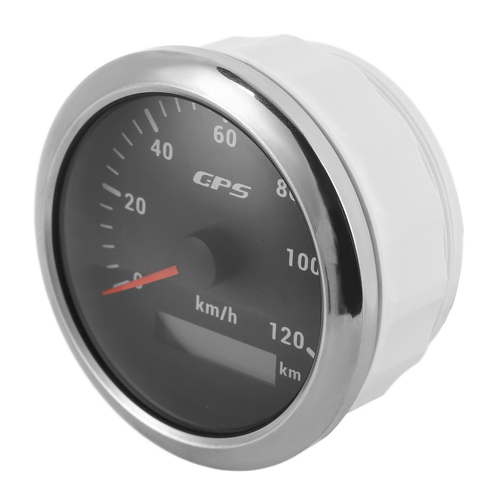 85mm Marine Auto GPS Speedometer 120KMCelsiusH Speed Odometer with 7 Color Backlight for Car Boat RV Yacht