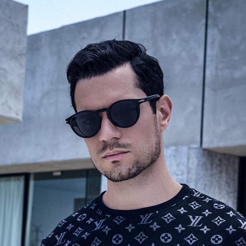 Vintage David med solbriller Dame Solbriller med liten innfatning Herre Trendy solbriller