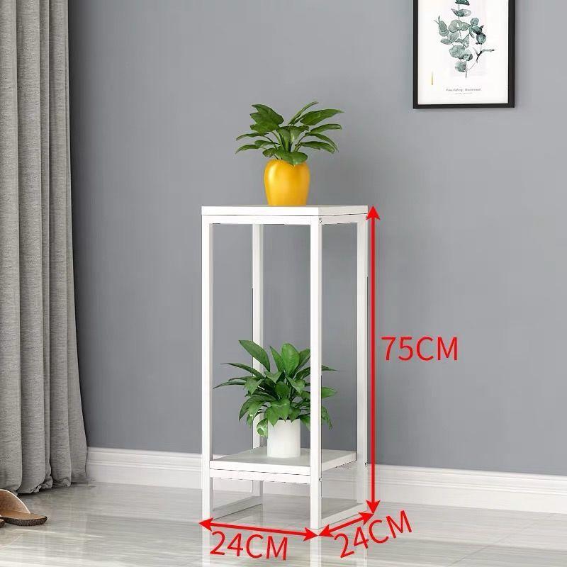 Indoor Stainless Steel Flower Shelf Nordic Simple Decoration Iron Art Plant Rack Balcony Floor-standing Flower Pot Stand