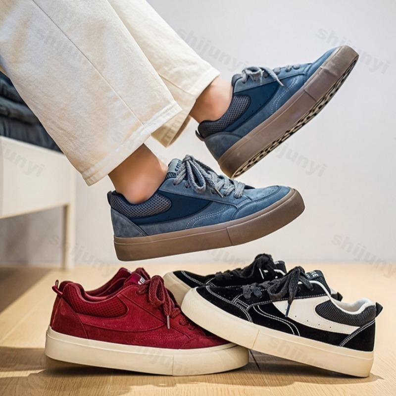 Fashion 2025 Autumn Men's Retro Fashion Versatile Low Top Casual Sports Shoes Mesh Breathable Comfortable Niche Design Platform sneakers