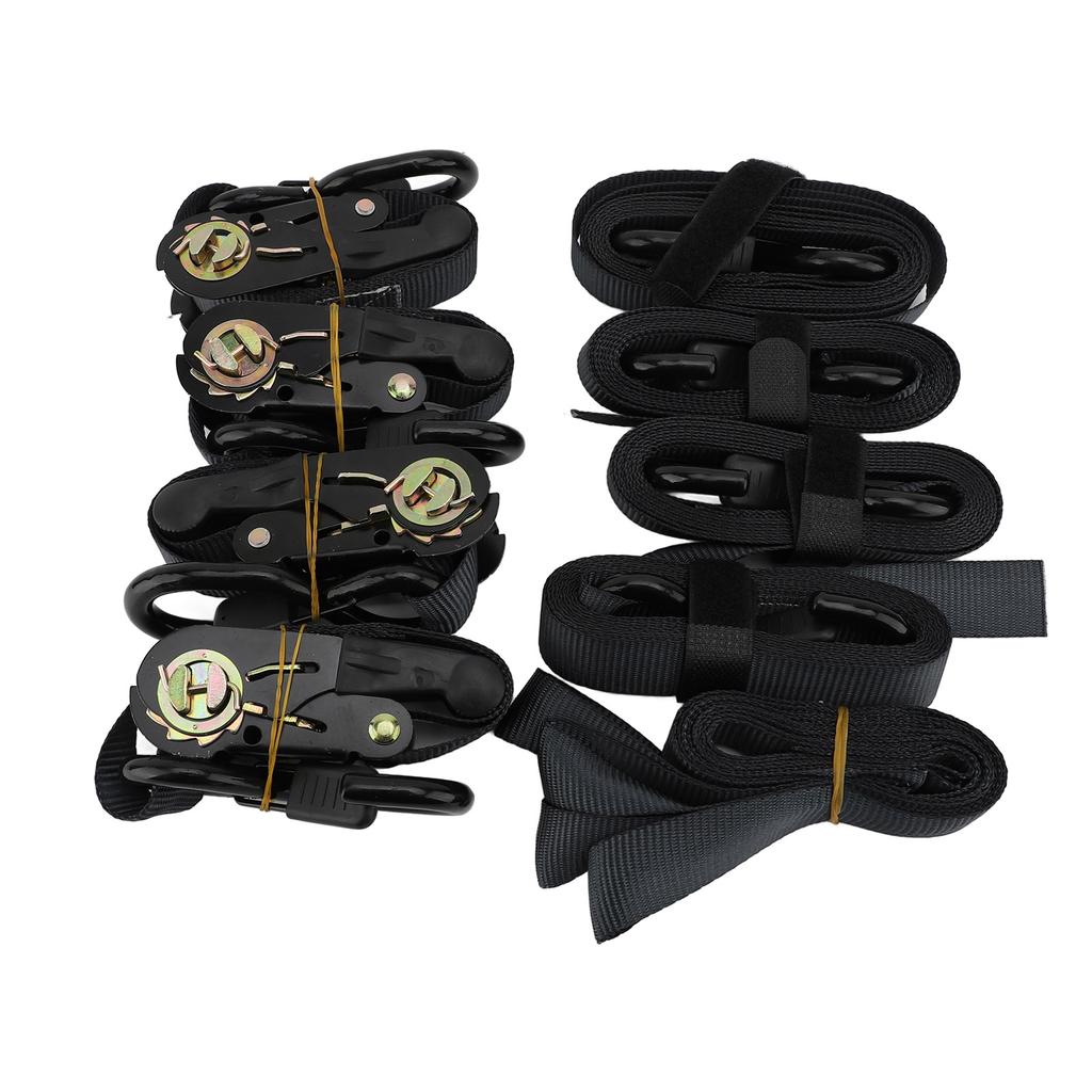 Ratchet Tie Down Straps with Padded Handle Soft Loop Heavy Duty Ratchet Straps for Moving Securing Cargo 2cm, 2.4m
