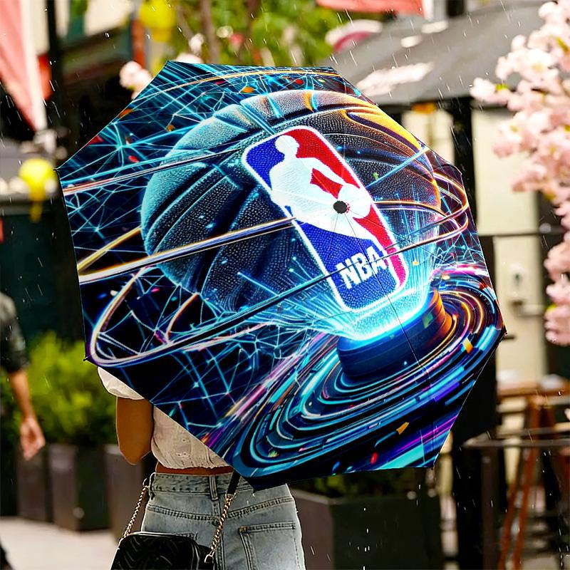 NBA Print Umbrella Automatic Opening/ Closing - Portable Foldable Design - Daily use for Travel/Outdoor - Gift for Birthday