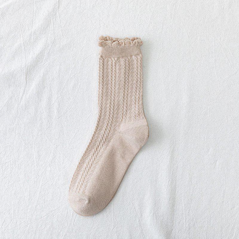 Maternity Pure Cotton Socks – Mid-Calf, Over-the-Knee, Loose Fit for Pregnancy & Postpartum (Spring, Autumn, Winter)